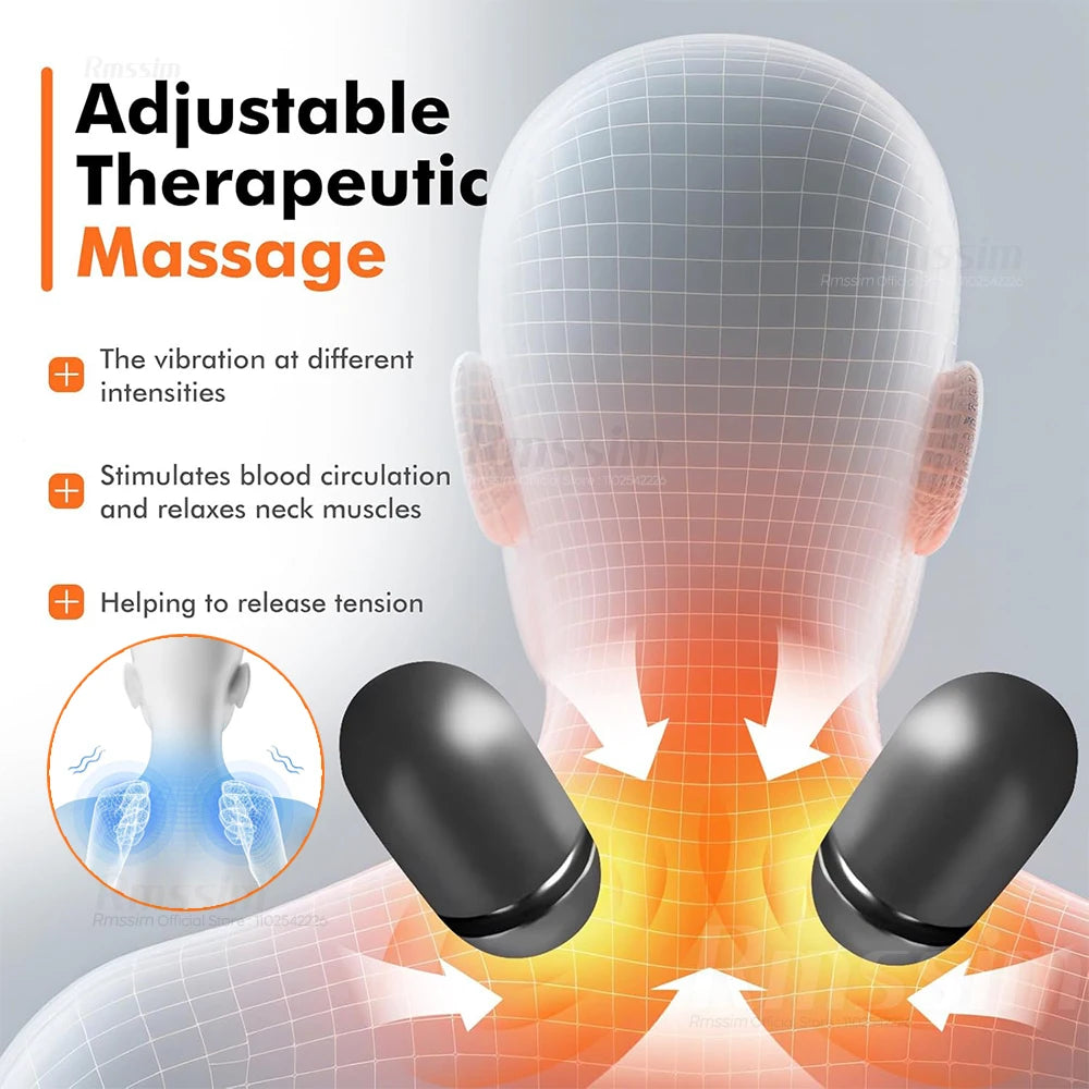 Pillow Massage Neck Hump, Traction Massager with Heat, 3 in 1 Neck Massage Pillow Heated Massages Necks Pillows Heated Traction