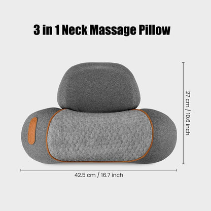 Pillow Massage Neck Hump, Traction Massager with Heat, 3 in 1 Neck Massage Pillow Heated Massages Necks Pillows Heated Traction